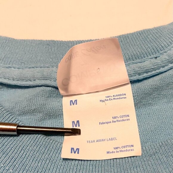 Vintage Gorillaz Long Sleeve T Shirt Double Sided Graphic Size Medium Y2K Blue - Picture 7 of 16